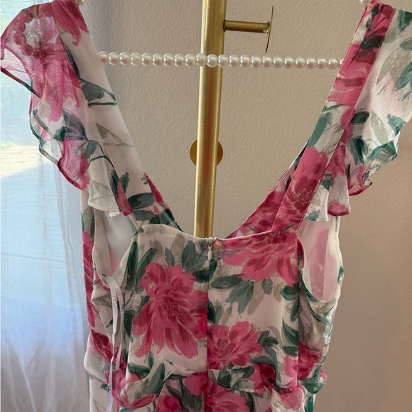 Lulus Sensational Spring White Floral Print Ruffled Maxi Dress - Picture 7 of 10